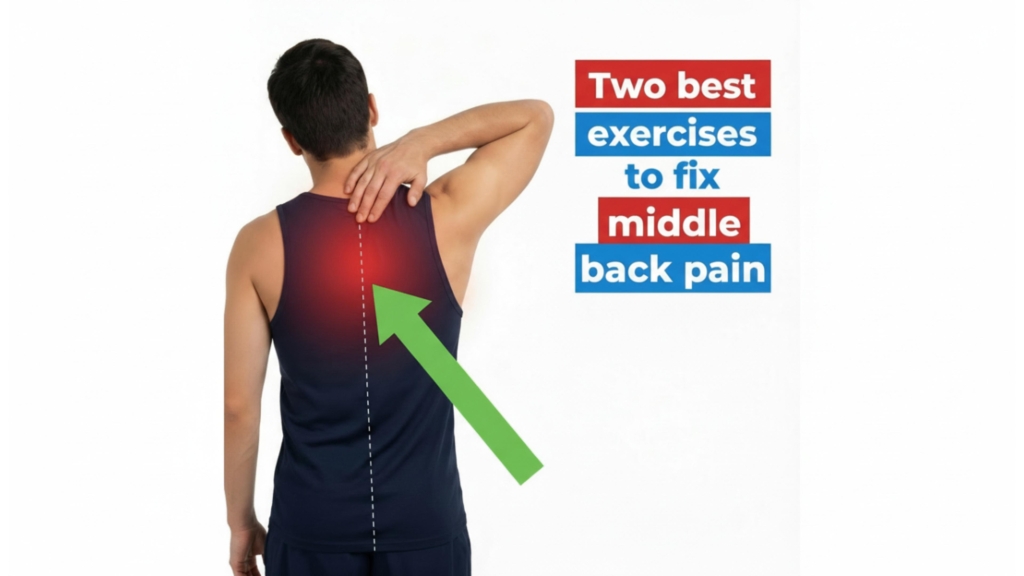 Two best exercises to fix middle back pain